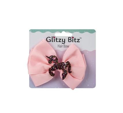 Hair bow unicorn design