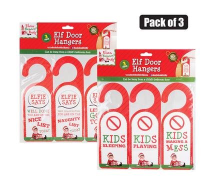 Xmas elf door hanger 3pc