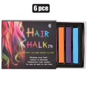 Dress up hair chalk 6 colour set