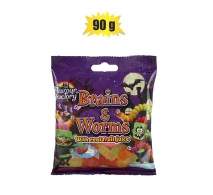 Sweet gummy ff brains & worms 90g (th)