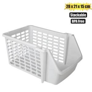 Organiser basket 21x28x14,5cm stackable
