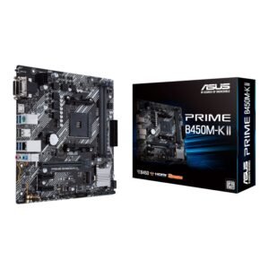 ASUS PRIME B450M-K II mATX Motherboard - AM4, DDR4, HDMI, M.2, USB3.2