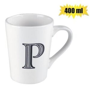 Mug daily tall letter p,400ml