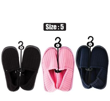 Slipper w/binding & tpr-sole size 5
