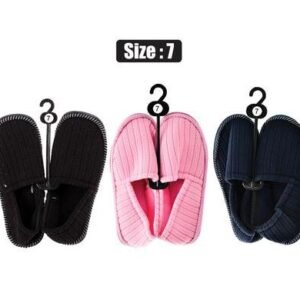 Slipper w/binding & tpr-sole size 7